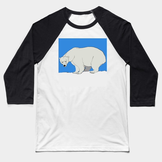 Polar bear 2 Baseball T-Shirt by Noamdelf06